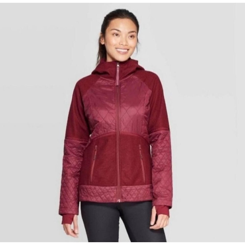 Champion hybrid burgundy women jacket large NWT
